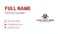 Bowling Trophy Shield Business Card