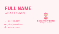 Flower Rose Lady Business Card