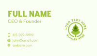 Green Pine Tree Farm Business Card