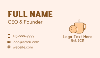 Cookie Coffee Cup Business Card Design