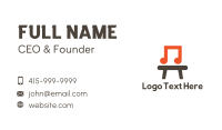 Stool Business Card example 2