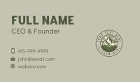 Mountain Hiking Summit Business Card