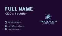 Athletic Human Lightning Business Card Design