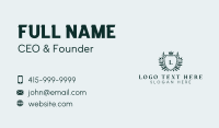 Royalty Wreath Crown  Business Card Design