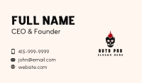 Skater Punk Skull Business Card