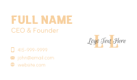 Watermark Business Card example 1