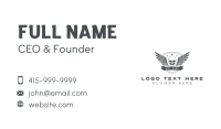 Skull Wing Army Business Card Design