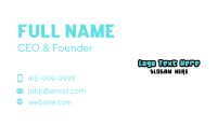 Playful Business Card example 4