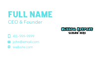 Quirky Business Card example 3
