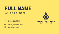 Black Third Eye Skull Business Card Design