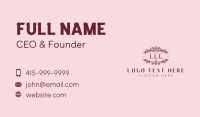 Garden Floral Wedding Business Card