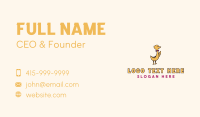 Pet Duck Bowtie Business Card Design