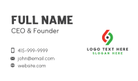 Minimalist Number 69 Business Card Design