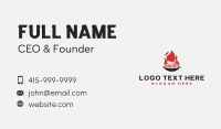 Fish Grill BBQ Flame Business Card