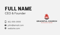 Fish Grill BBQ Flame Business Card Design