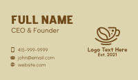 Tea Cup Business Card example 2