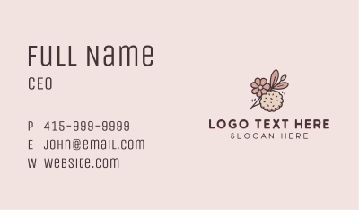 Bake Floral Cookie  Business Card