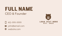 Cocktail Bar Bear Business Card