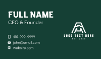 Realty Label Letter A Business Card Design