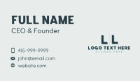 Generic Masculine Lettermark Business Card