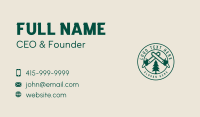 Chainsaw Tree Logging Business Card