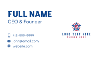 American Patriotic Star Letter S Business Card