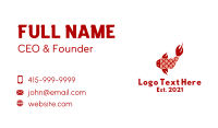 Red Koi Fish  Business Card