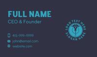 Construction Jackhammer Drill Business Card Design