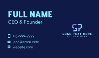 Tech Chat Messaging Business Card Design