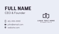 Camera Chat App Business Card