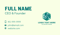 Hexagon Ornamental Plant Business Card