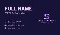 Generic Software Letter S Business Card