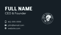 Bone Cigarette Skull Business Card