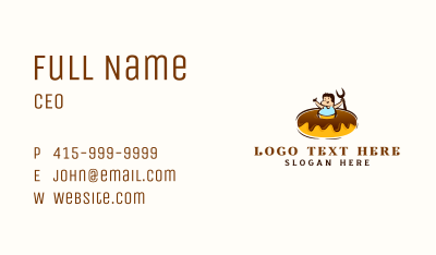 Donut Bakery Pastry Business Card