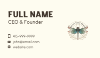 Leaf Insect Dragonfly Business Card Design