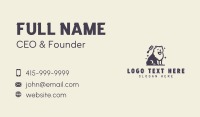 Comb Dog Pet Grooming Business Card Design