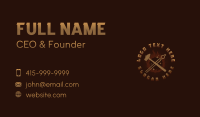 Blacksmith Hammer Tong Business Card