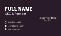 Fancy Business Card example 4