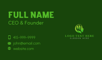 Woman Leaf Meditation Business Card Design