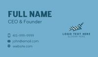 Checkered Race Flag Business Card Design