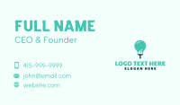 Light Bulb Paint Brush Business Card