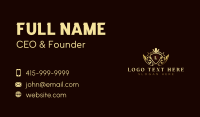 Elegant Crown Crest Business Card