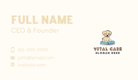 Puppy Pet Dog Towel Business Card Image Preview