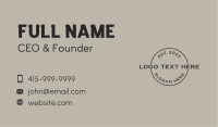 Hipster Business Card example 4