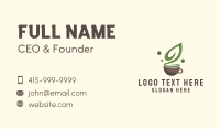 Green Tea Cafe  Business Card