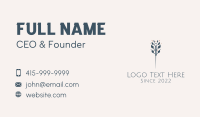 Organic Acupuncture Flower  Business Card
