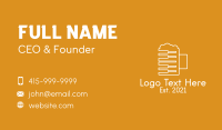 Bartender Business Card example 3