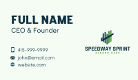 Upscale Market Stock Graph Business Card