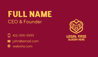 Golden Asian Pig Business Card