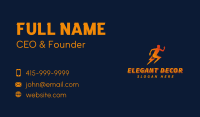 Running Athletic Bolt Business Card Image Preview